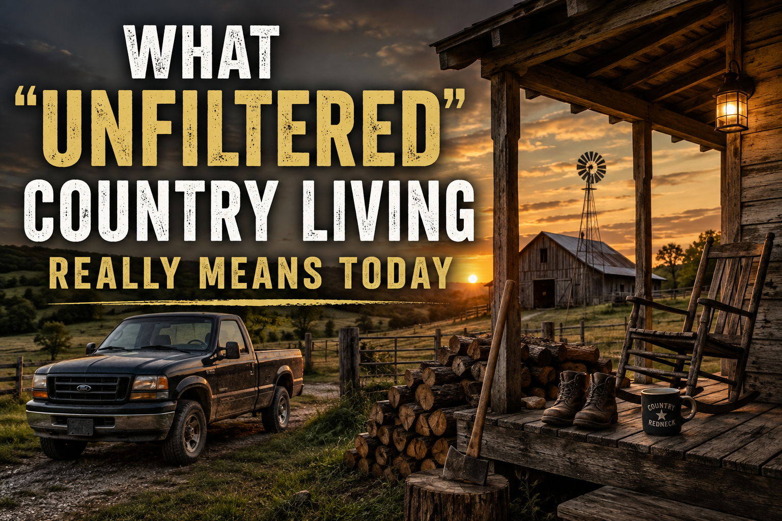 What unfiltered country living really means today